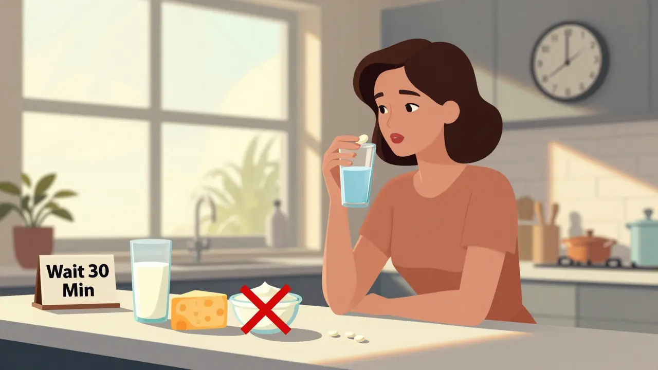 Dairy Products and Bisphosphonates: How Food Ruins Your Osteoporosis Medication